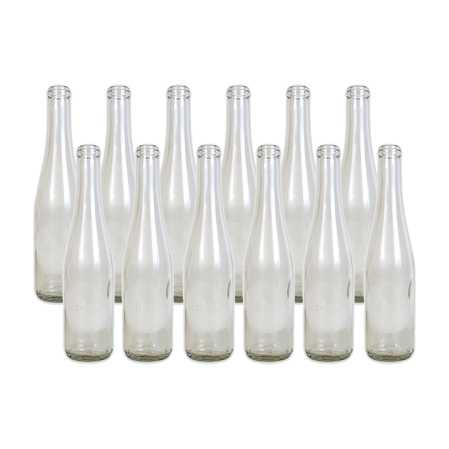 Clear Renana Style Wine Bottles 375 mL - 12/Case