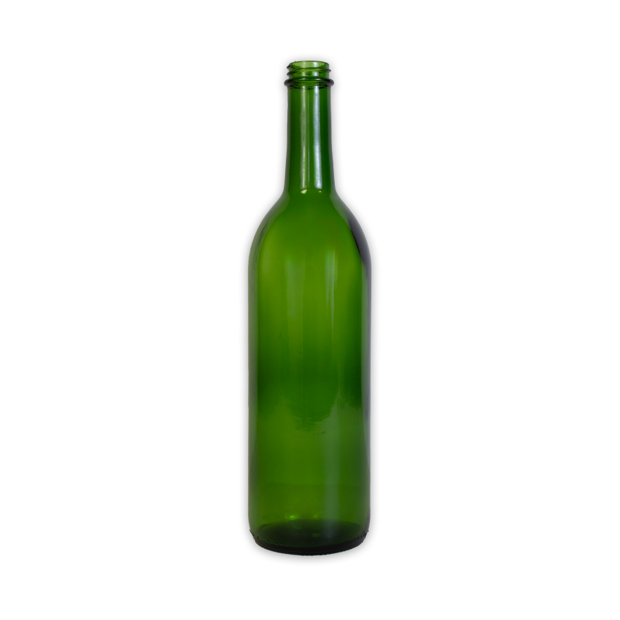Screw Top Green Wine Bottles 750 mL - 12/Case