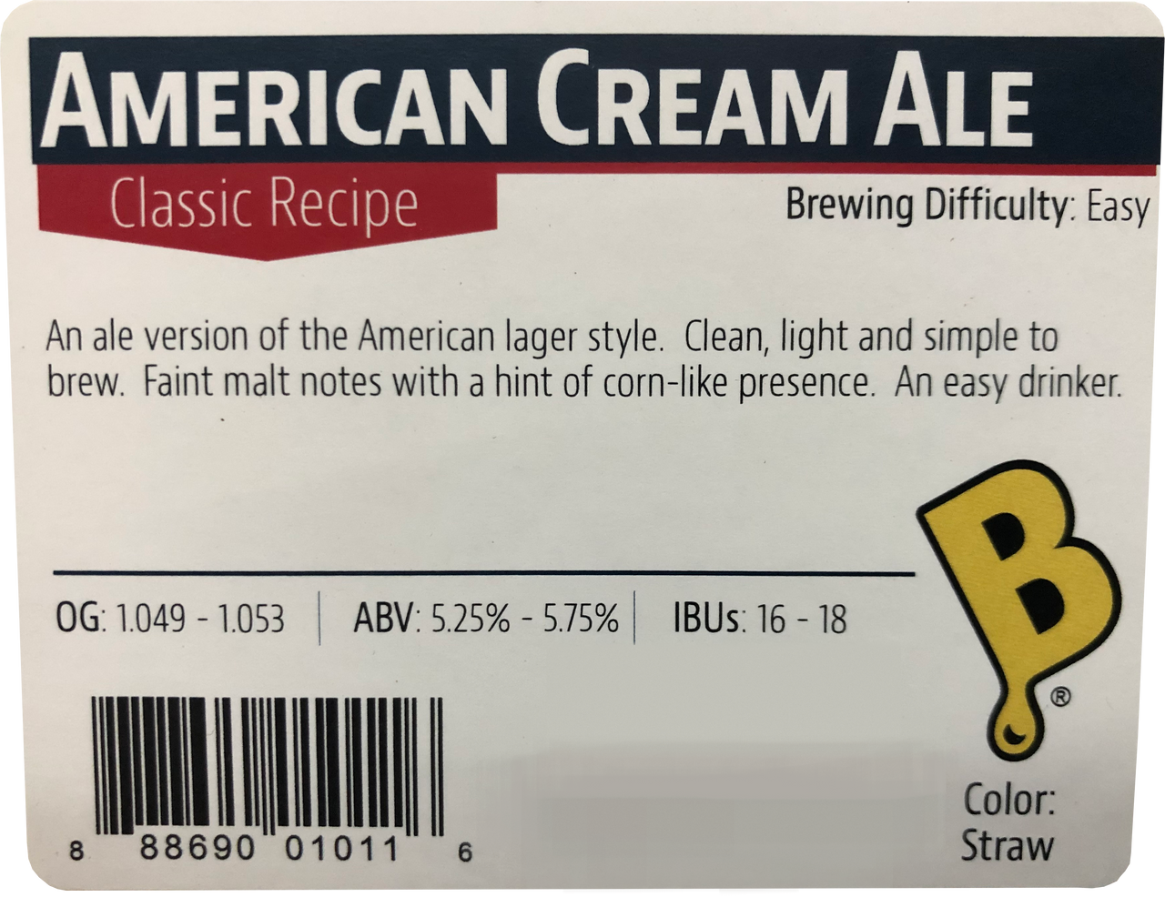 American Cream Ale Beer Kit