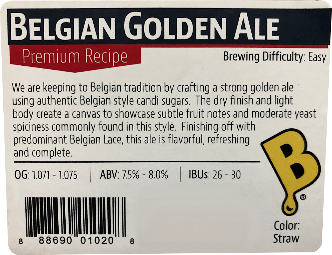 Belgian Golden Ale Beer Kit