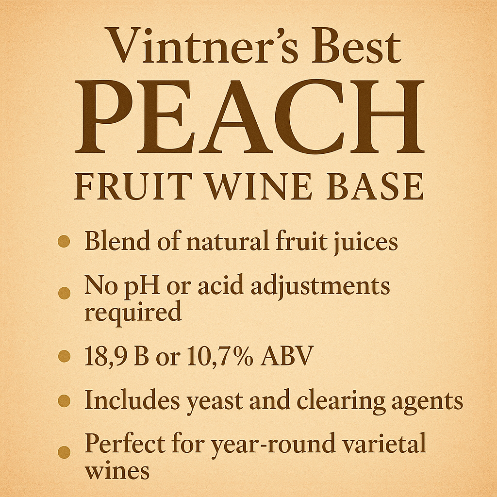 Vintner's Best Peach Fruit Wine Base