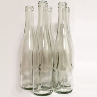 Clear Renana Style Punted Wine Bottles 375 mL - 12/Case