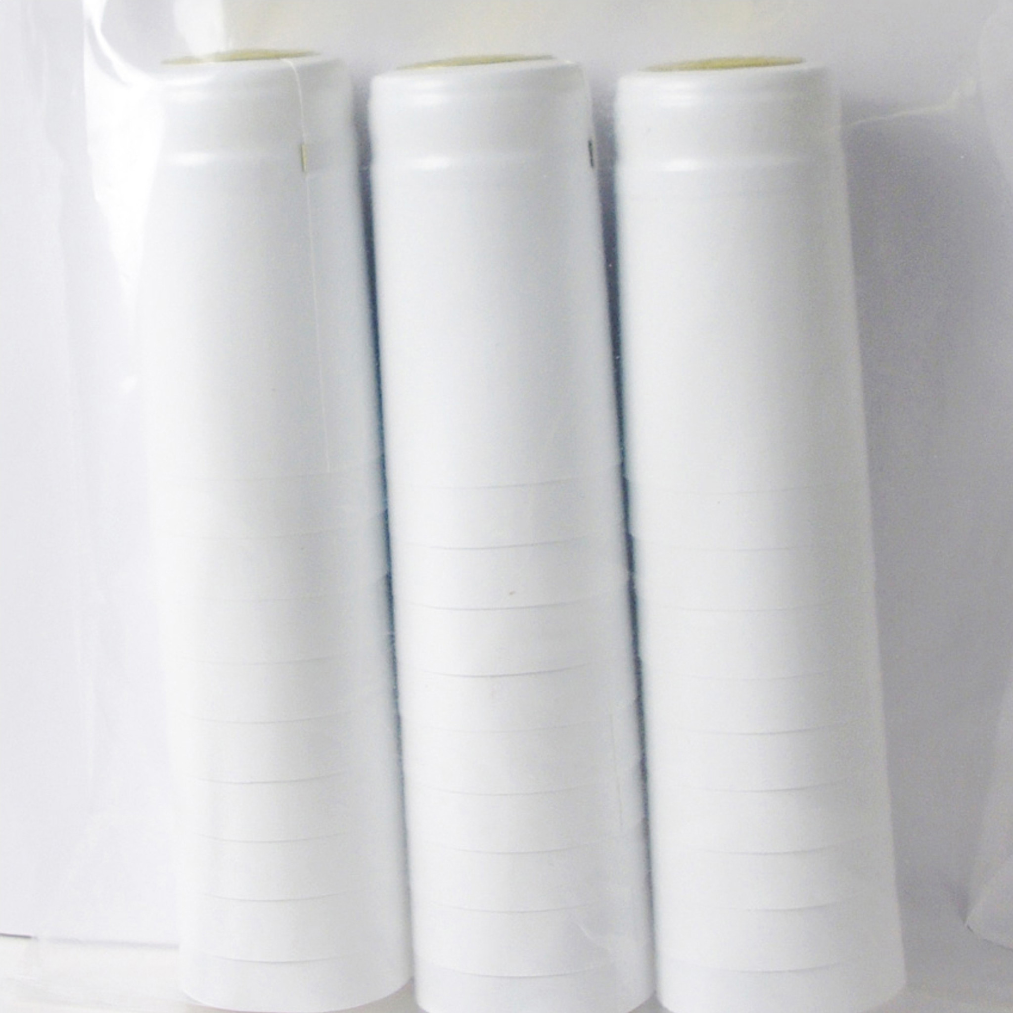 White PVC Shrink Capsules (Case Of 8,000)