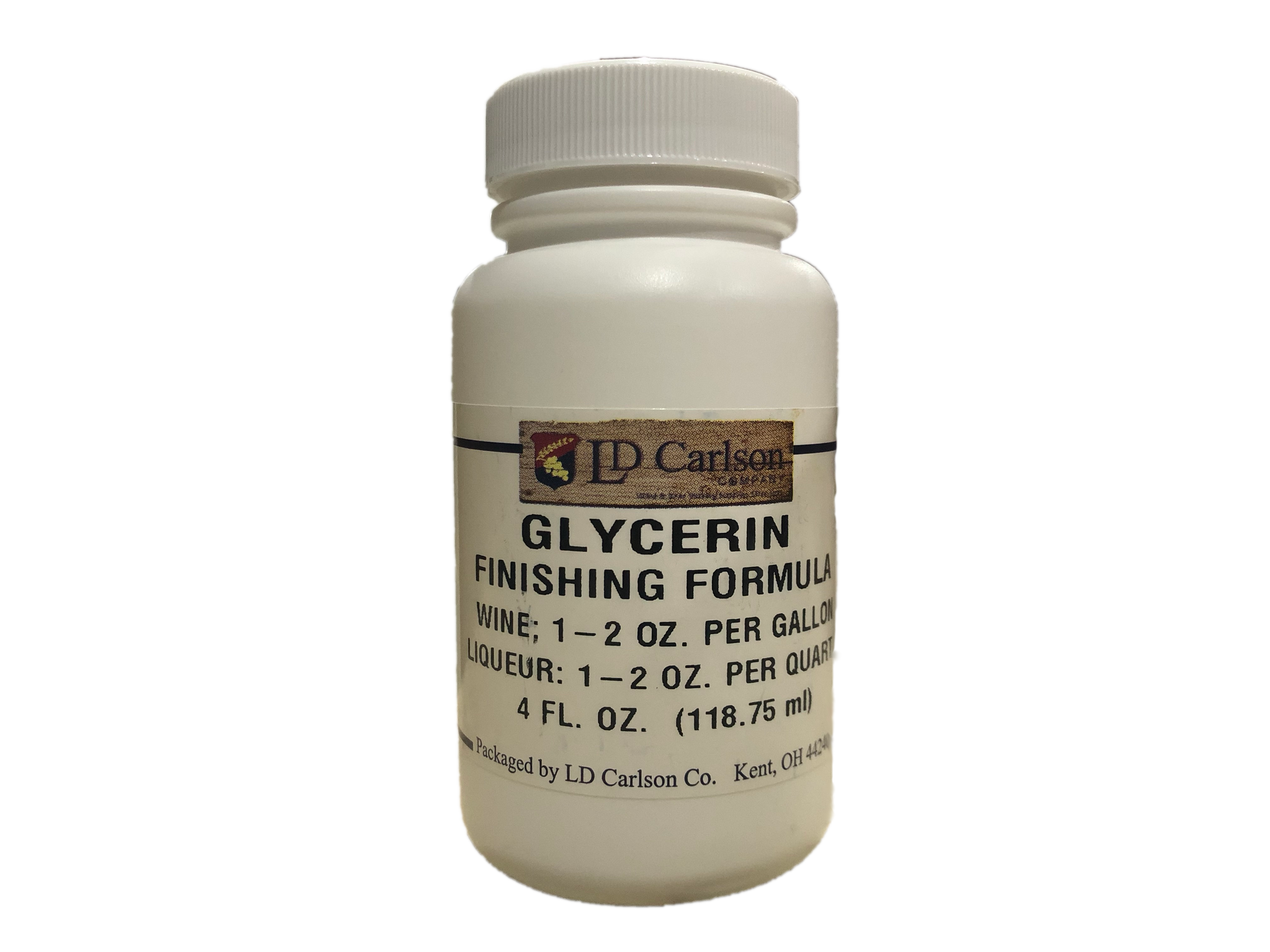 Glycerine 4 oz, Brand LD Carlson by Label Peelers