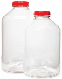 FerMonster Plastic Carboy 1 Gallon Includes Lid w/Hole - Case of 4