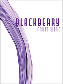Pack of 30 Blackberry Fruit Wine Labels