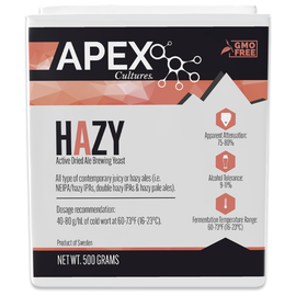 Apex Cultures Dry Brewing Yeast - Hazy 500g
