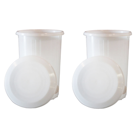 10 Gallon Fermenters with Lids, set of 2