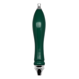 Tap Handle, Mini Pub Style Handle with Silver Fittings, Green