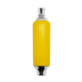 Yellow Plastic Tap Handle w/ Ferrule & Finial