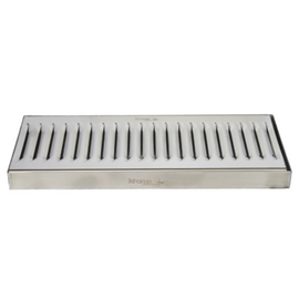 12" x 5" Surface Drip Tray - Brushed Stainless - Without Drain