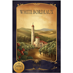 White Bordeaux Tavola Labels