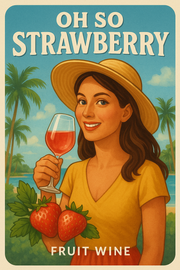 Oh So Strawberry Wine Kit - Finer Fruit Series Labels