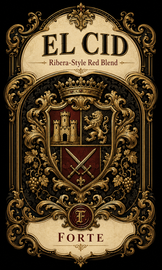 El Cid Ribera-Style Red Blend Forte Labels