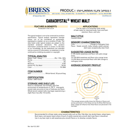 Briess CaraCrystal Wheat Malt 10 lb