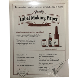 White Label-Making Paper 18 ct