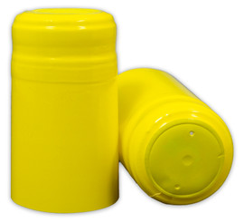 Bag of 30 Gloss Yellow PVC Shrink Capsules