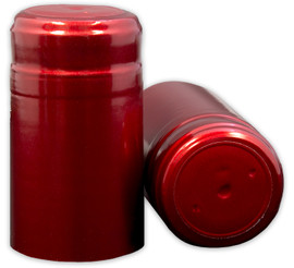 Metallic Solid Ruby Red PVC Shrink Capsules, bulk pack of 500