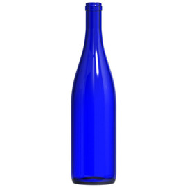 Cobalt Blue Hock Wine Bottles 750 mL - 12/Case