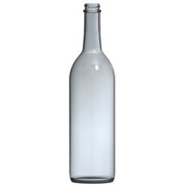 Screw Top Clear Wine Bottles 750 mL - 12/Case