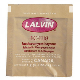 Lalvin EC-1118 wine yeast packet