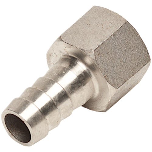 Stainless Steel 1/2" Barbed Hose Fitting 1/2" Female NPT