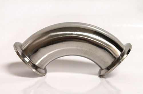 Stainless Tri-Clamp Fitting w/ 90° Elbow