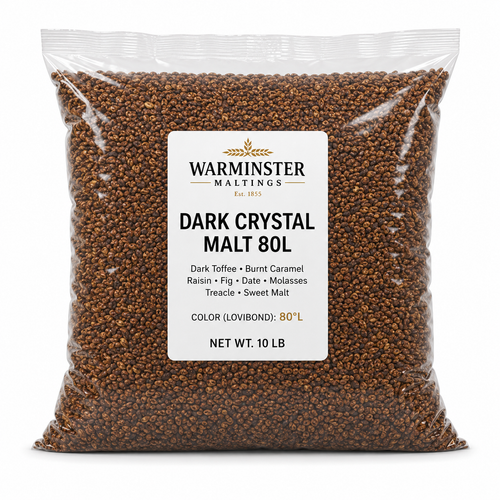 Warminster Dark Crystal 80L Malt 10 lb