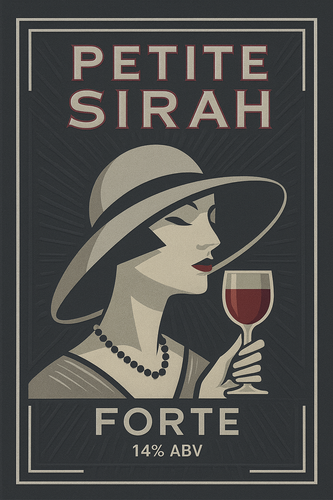 Petite Sirah Forte Labels