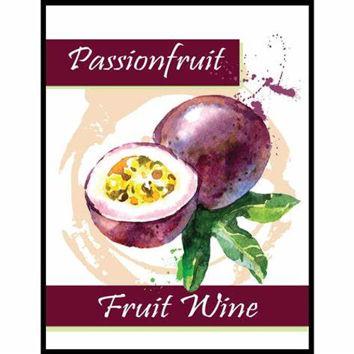 Passion Fruit Wine Labels 30 ct Old Style