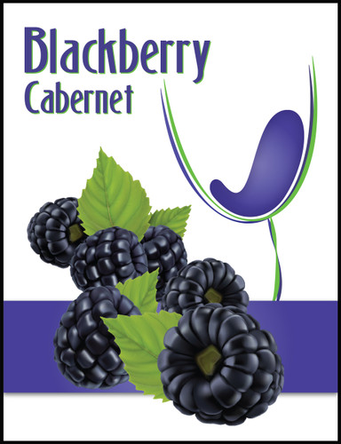Blackberry Cabernet Fruit Wine Labels 30 ct Old Style