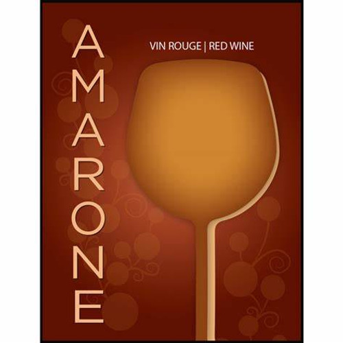 Amarone Wine Labels 30 ct Old Style