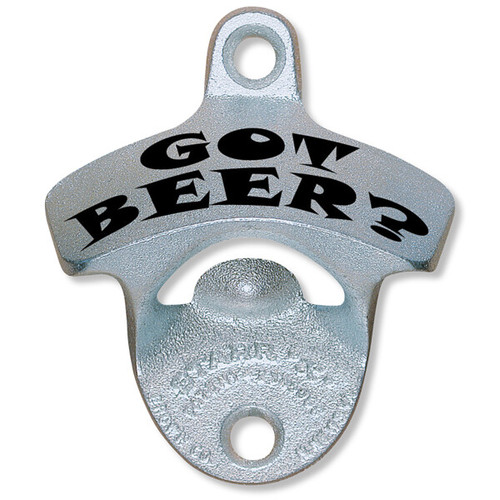"Got Beer?" Printed Cast Iron Bottle Opener