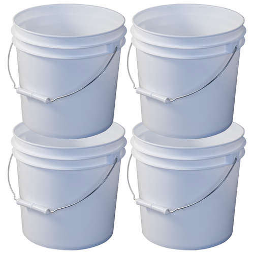 2 Gallon Fermenting Bucket Buy 4 with Grommeted Lids