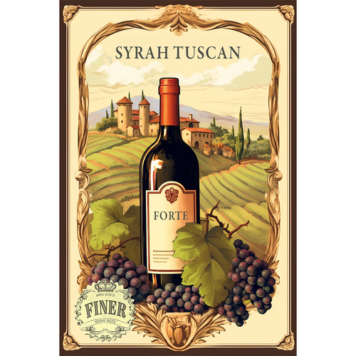 Syrah Tuscan Forte Labels