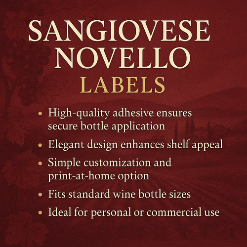 Sangiovese Novello Labels