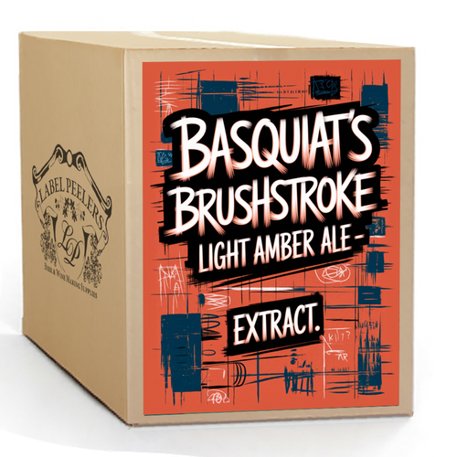 Basquiat's Brushstroke Light Amber Ale Beer Kit, Extract