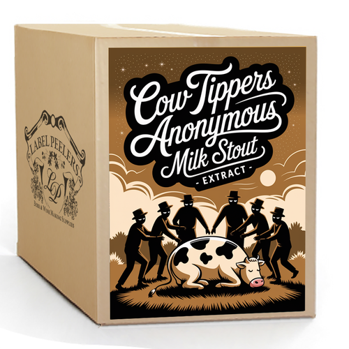 Cow Tippers Anonymous Milk Stout Beer Kit, Extract