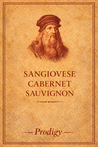 Sangiovese Cabernet Sauvignon Prodigy Labels