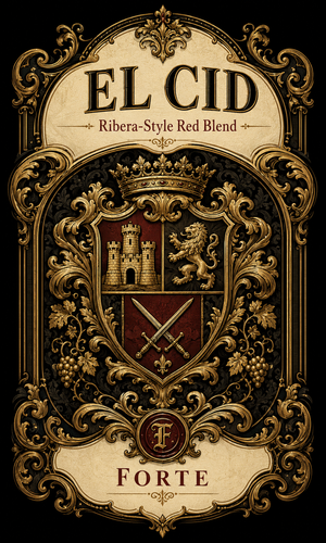 El Cid Ribera-Style Red Blend Forte Labels