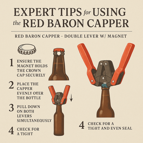 Revolution Capper Red Baron Capper - Double Lever w/ Magnet