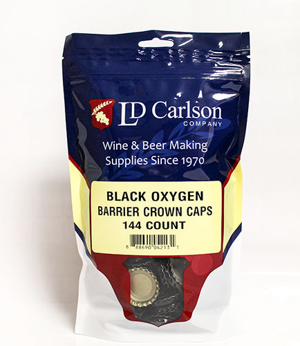Black Crown Caps (144/Bag)