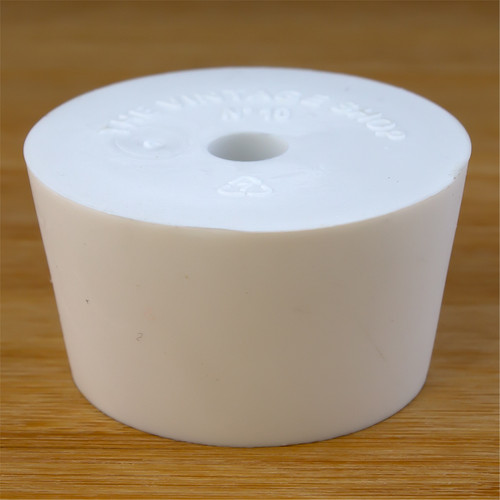 #10 Drilled Rubber Stopper