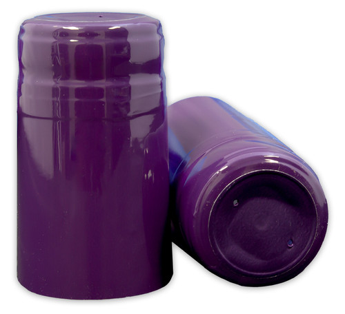 Purple PVC Shrink Capsules (500 Bulk)