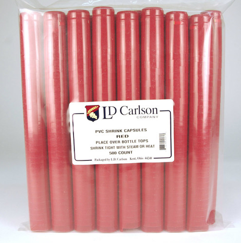 Red PVC Shrink Capsules (500 Bulk)