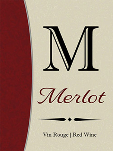 Merlot Wine Labels 30 ct