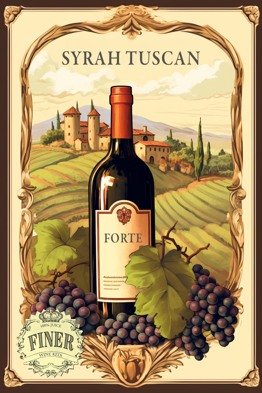 Syrah Super Tuscan Wine Kit Finer Wine Kits Forte Series
