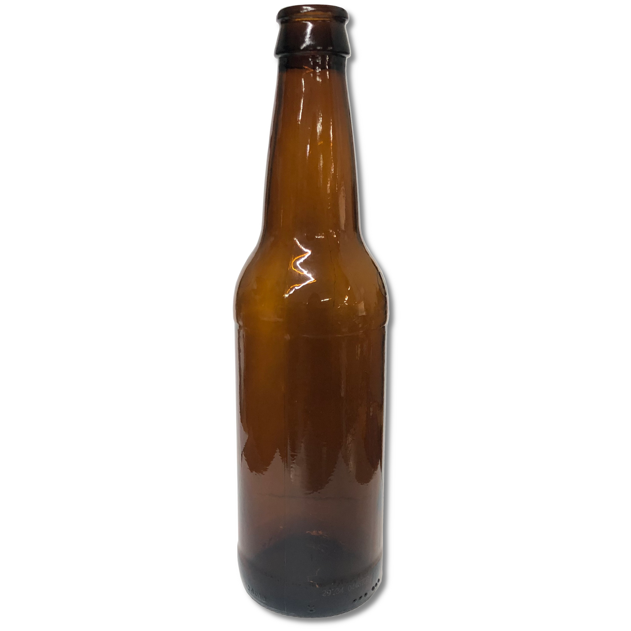 amber beer bottle