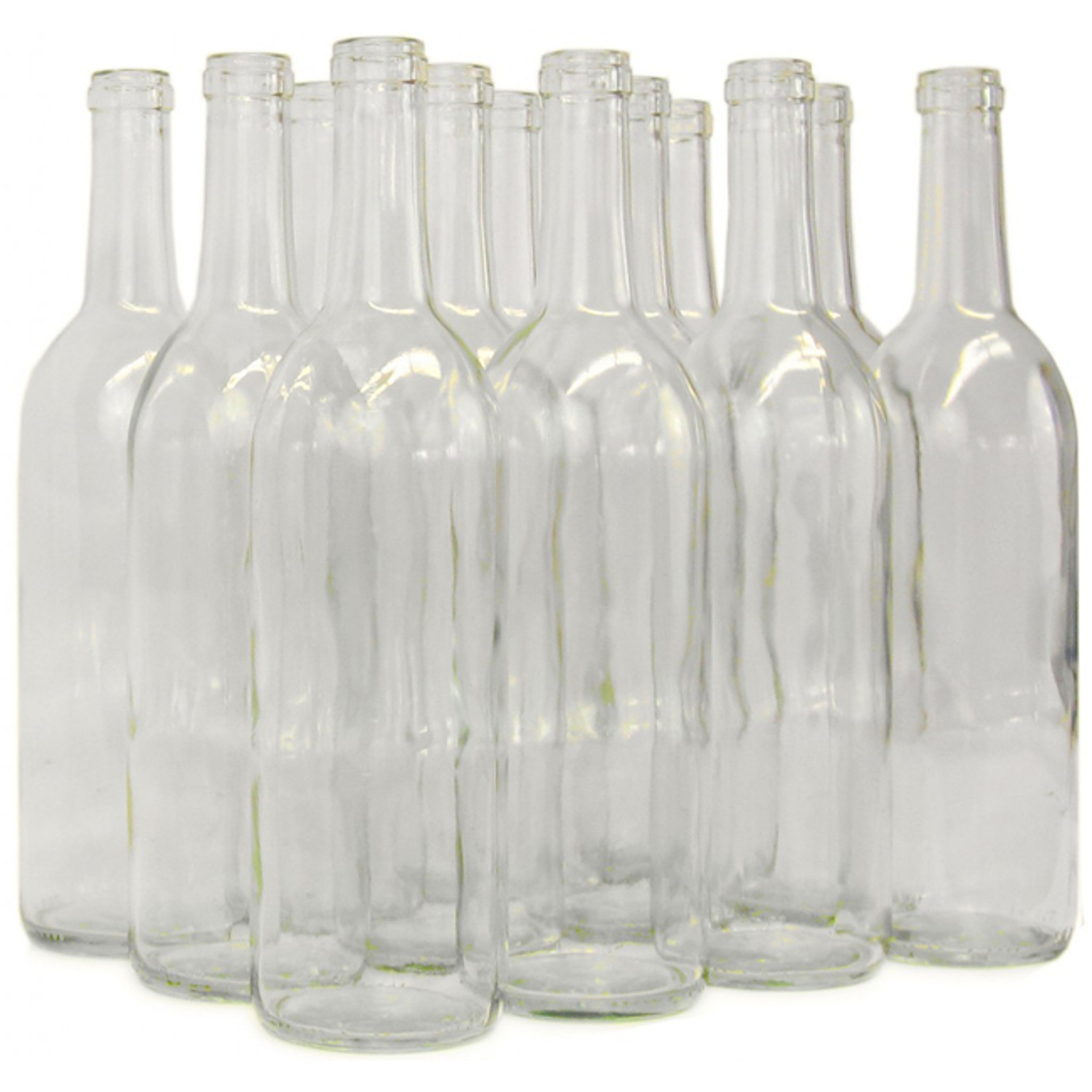 Screw Top Clear Wine Bottles 750 ml - 12/Case