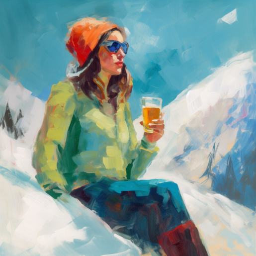 woman drinking beer